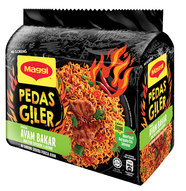 MAGGI Pedas Giler AYAM BAKAR [ Roasted Chicken Flavor ]