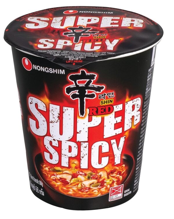 Nongshim Shin Red Super Spicy Cup Noodles