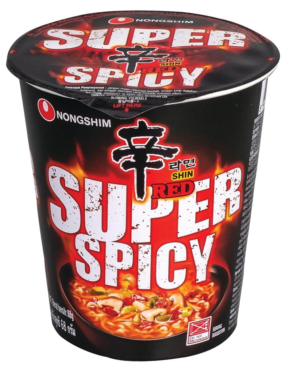 Nongshim Shin Red Super Spicy Cup Noodles